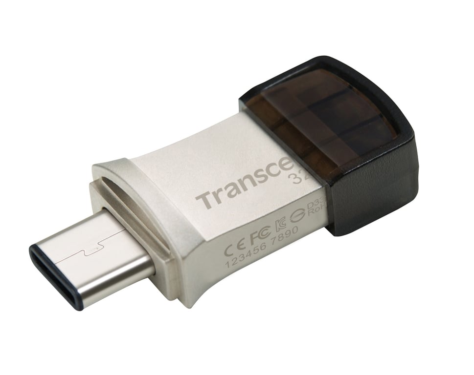 Transcend JetFlash 890 lecteur USB flash USB Type A / USB Type C 3.2 Gen 1 3.1 Gen 1 Neuf - vue 2