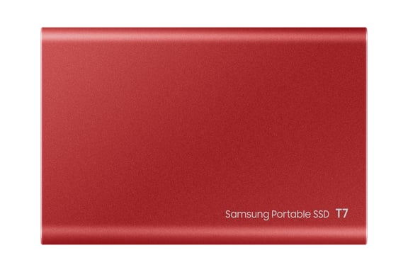 SSD EXT SAMSUNG T7 500G rojo metálico USB 3.2 Gen 2 MU-PC500R/WW