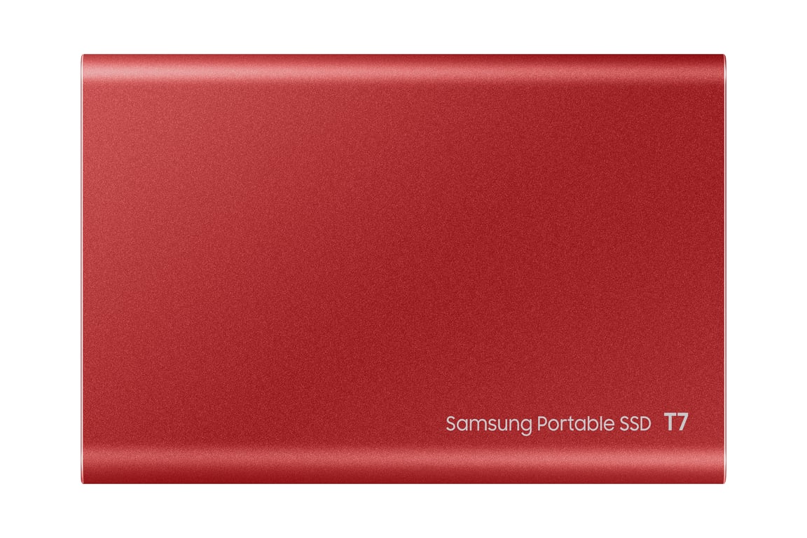 SAMSUNG - SSD externa - T7 roja - 2Tb - USB tipo C (MU-PC2T0R/WW)