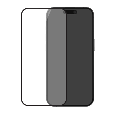 Protection d'écran antibactérienne en verre trempé ultra-résistant à  bords incurvés (60% verre trempé recyclé) pour Apple iPhone 17 Pro Max, Noir