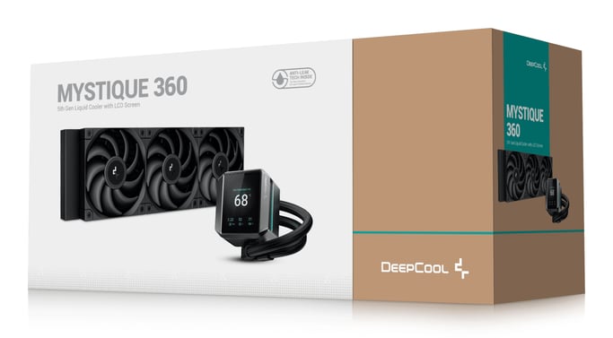 DeepCool MYSTIQUE 360 Procesador Sistema de refrigeración líquida todo en uno 12 cm Negro 1 pieza(s)