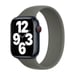 Bracelet Boucle unique en Silicone pour Apple Watch | 38/40/41/42 mm - Taille 4 - Olive