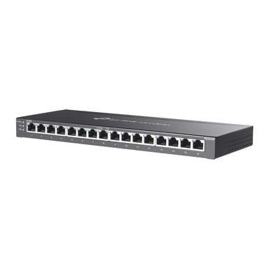 TP-Link Omada SG2016P commutateur réseau Géré L2/L2+ Gigabit Ethernet (10/100/1000) Connexion Ethernet, supportant l'alimentation via ce port (PoE) Noir