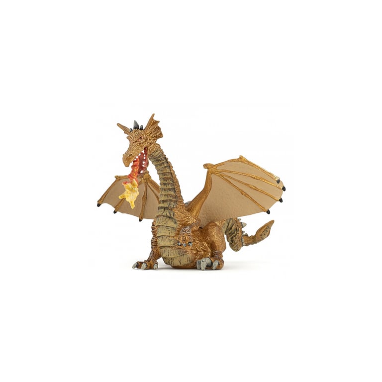 Dragon d'Or Légendaire avec Flamme Gardien du Château Neuf
