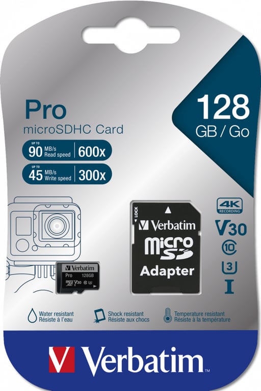 Verbatim Pro MicroSDXC UHS I Classe 10 Neuf