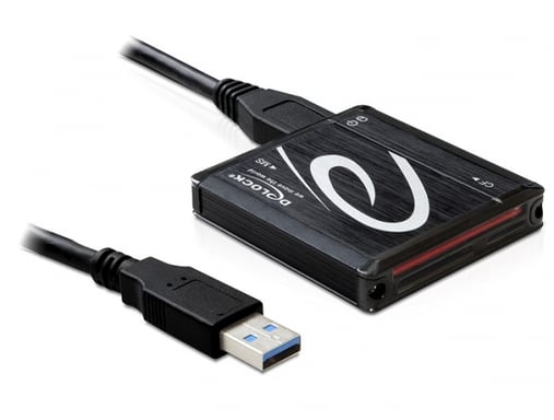 DeLOCK Lettore di schede USB 3.0 Tutto in 1 Lettore di schede di memoria USB 3.2 Gen 1 (3.1 Gen 1) Nero