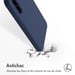 Accezz Coque Liquid Silicone pour Samsung Galaxy A36 / A56 - Bleu foncé