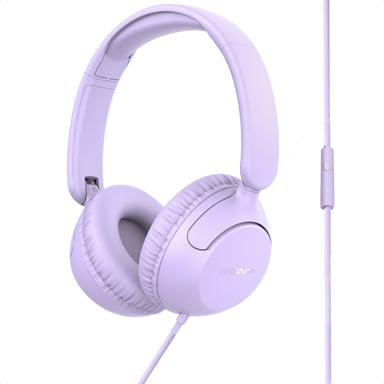 imoshion Casque filaires pour enfants - Câble AUX - Limiteur de décibels - Lavender Lilac