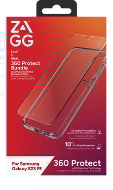 ZAGG Luxe + Glass 360 funda para teléfono móvil 16,3 cm (6.4'') Transparente