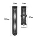 Bracelet de montre en silicone pour Garmin Forerunner 245 Grey 20 mm