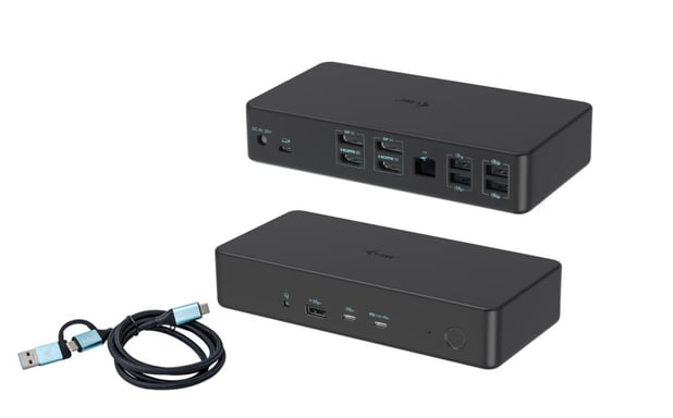 i-tec CADUAL4KDOCKPD2IT station d'accueil Avec fil USB 3.2 Gen 1 (3.1 Gen 1) Type-C Noir