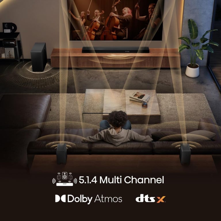 Barre de Son Hisense AX5140Q – 5.1.4 Canaux, 600 W, Dolby Atmos - vue 3
