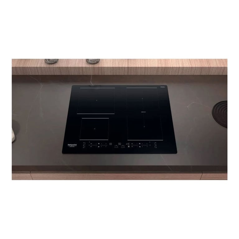 Plaque À Induction Hotpoint Ariston HB4860BNE – 4 Foyers, Zone Combi Duo, Commandes Sensitives - vue 3