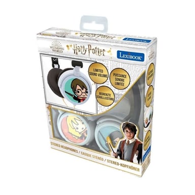 Cuffie stereo pieghevoli con filo per bambini di Harry Potter - LEXIBOOK - Controllo del volume