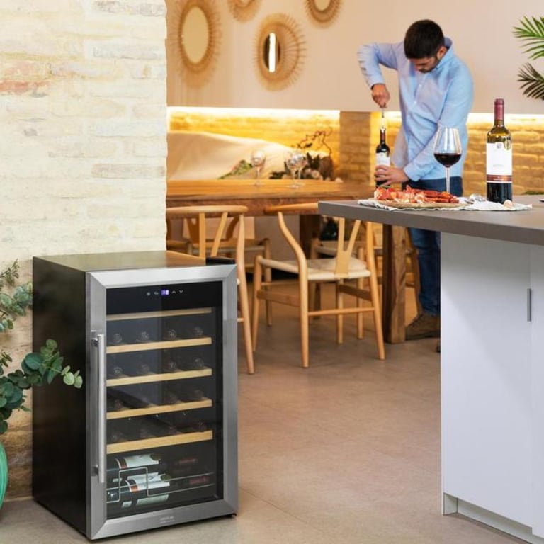 Cave à vin sur pied Cecotec GrandSommelier 1550 Inox 15 bouteilles 39 dB - vue 4