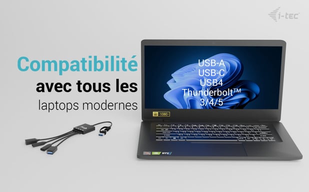 i-tec USB-C/USB-A Hub de 4 puertos (2x USB-C, 2x USB-A)