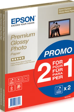 Epson Premium Glossy Photo Paper - A4 - 2x 15 Feuilles