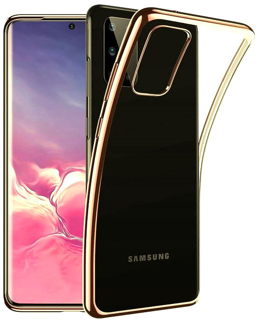 Coque Chrome Silicone pour SAMSUNG Galaxy A41 Contour Transparente Bumper Protection Gel Souple