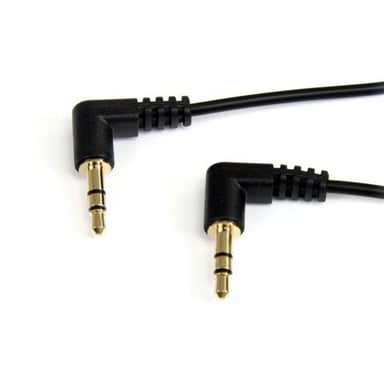 StarTech.com 90 cm Cavo audio stereo sottile ad angolo retto da 3,5 mm - M/M