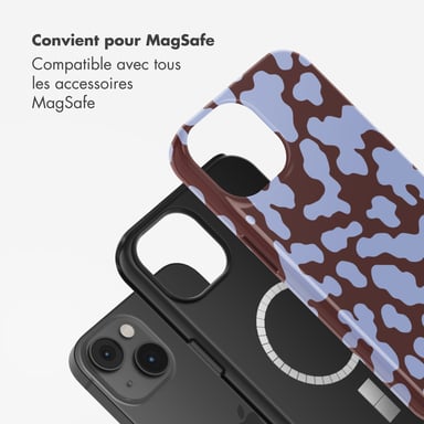 Selencia Coque arrière Vivid avec MagSafe pour Apple iPhone 14 - Moo'd Lavender Glow