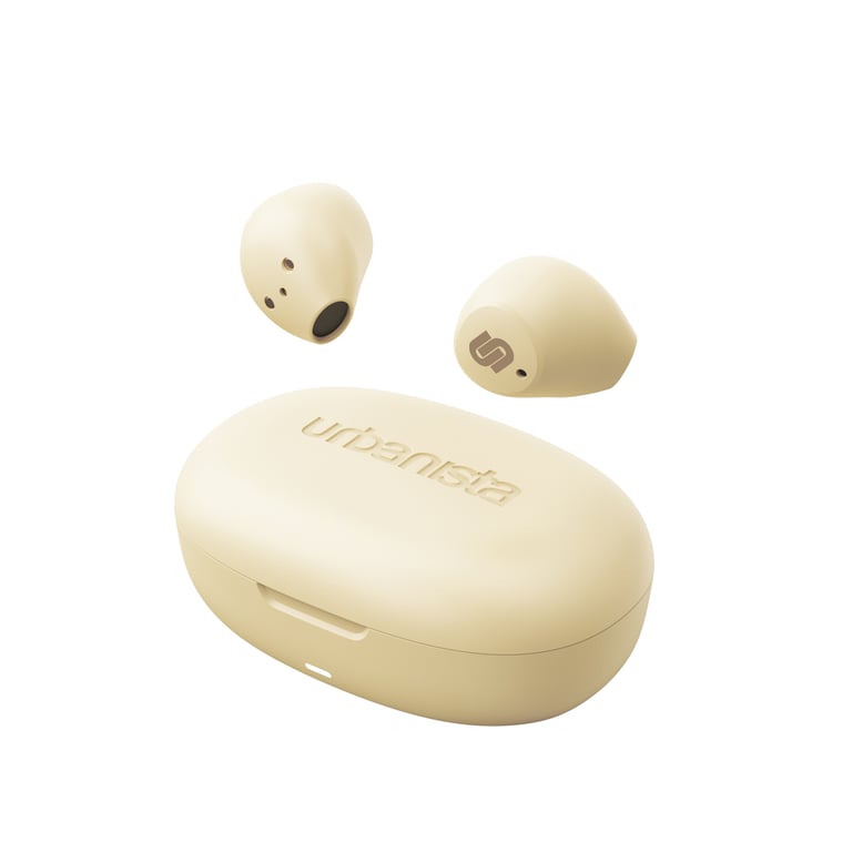 Urbanista Lisbon Casque True Wireless Stereo (TWS) Ecouteurs Appels/Musique Bluetooth Couleur vanillée