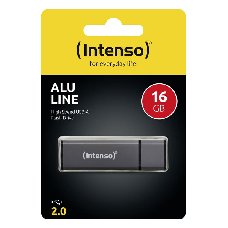 Intenso Alu Line lecteur USB flash 16 Go USB Type-A 2.0 Anthracite - Neuf