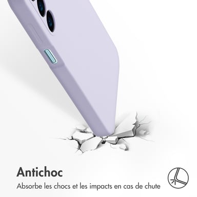 Accezz Coque Liquid Silicone pour Samsung Galaxy A16 - Violet