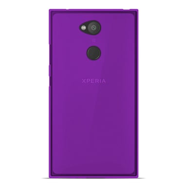 Coque silicone unie compatible Givré Violet Sony Xperia L2