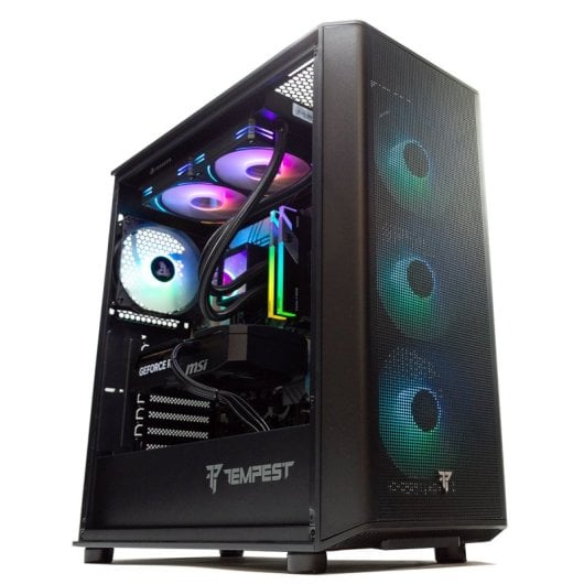 PC Gaming PcCom Imperial Ryzen 7 7700X, 32 Go DDR5, SSD 2 To NVMe, RTX 5070 12 Go GDDR7, Refroidissement Liquide ARGB - Neuf