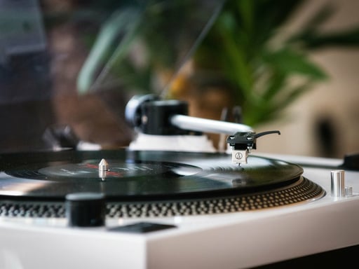 Lenco L-3810 Tocadiscos de tracción directa Blanco Manual