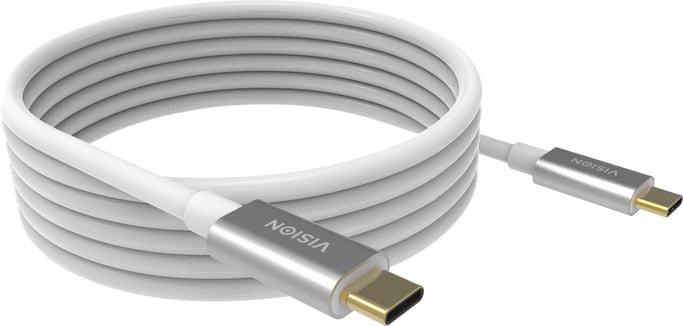 Vision TC 4MUSBC cable USB USB 3.2 Gen 2 (3.1 Gen 2) 4 m USB C Blanco
