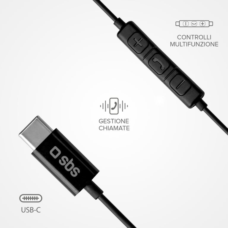 Casque SBS TEEARTYCK – Filaire, USB Type-C, Micro Intégré - vue 2