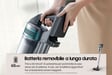 Samsung Jet 75 turbo Aspiradora escoba Batería Secar HEPA Sin bolsa 0,8 L 550 W Negro, Cromo, Color menta, Verde azulado