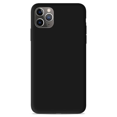 Coque silicone unie Mat Noir compatible Apple iPhone 11 Pro Max