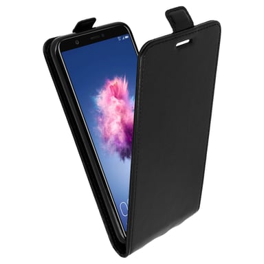 Funda Huawei P Smart tapa vertical billetera Carcasa silicona - Negro
