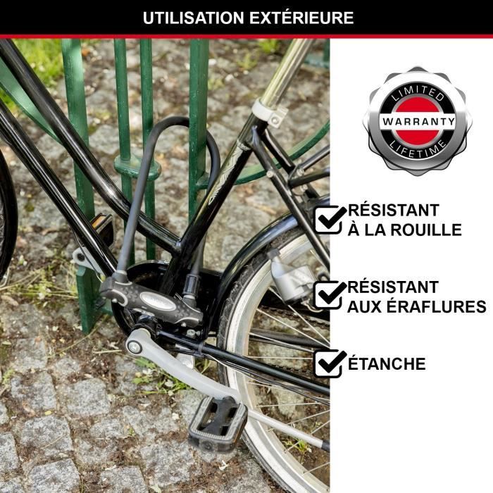 Antivol U avec Câble MASTER LOCK Modèle Sold Secure Gold Police Approved - vue 4