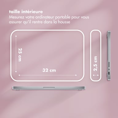 Selencia Pochette ordinateur Puffy 13-14 pouces - Magenta Fire