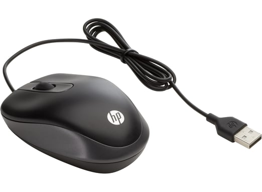 HP USB Travel Mouse ratón Viajes Ambidextro USB tipo A Óptico 1000 DPI