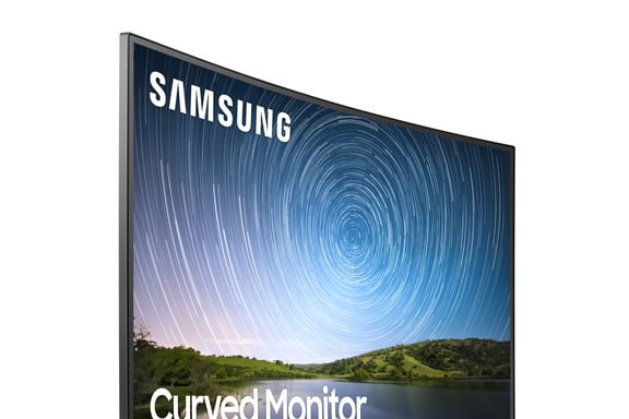 Samsung CR50 Display PC a schermo piatto 68,6 cm (27'') 1980 x 1080 pixel Full HD LCD Blu, Grigio