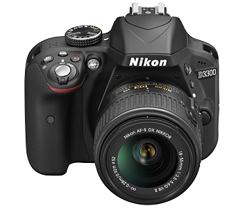 Nikon D3300 + Kit fotocamera reflex AF-S DX NIKKOR 18-55 mm 24,2 MP CMOS 6000 x 4000 pixel Nero