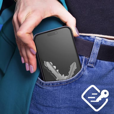 Forcell Protection d'Écran pour iPhone 14 Pro Max en Verre Organique Antibactérien Transparent