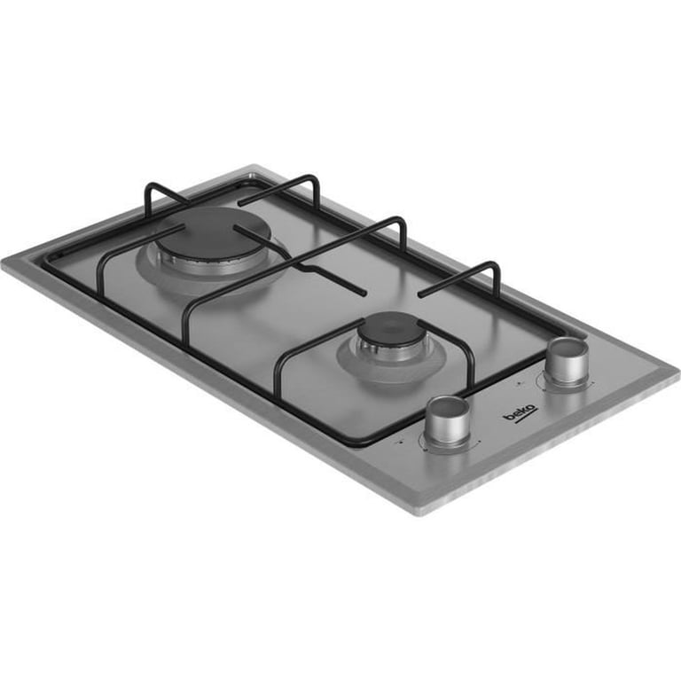 Plaque Gaz Beko HDCG32220FX – 2 Foyers, Allumage 1 Main, Inox - vue 4