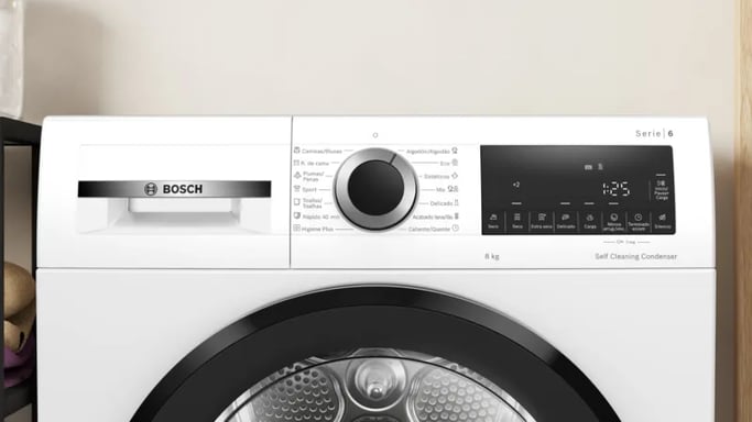 Bosch Serie 6 WQG235D1ES sèche-linge Pose libre Charge avant 8 kg Blanc
