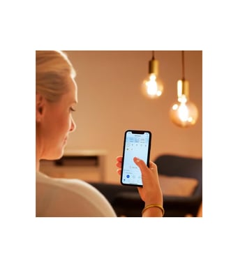 Whites LED-Lampe Filament Amber G125 E27 (ersetzt 50 Watt)