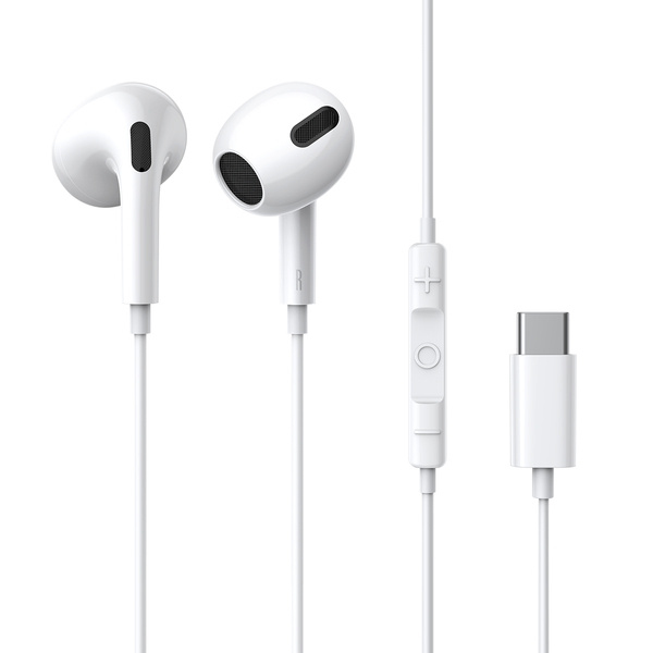 Casque Avec Fil Baseus C17 – Écouteurs Intra-Auriculaires, USB Type-C, Blanc