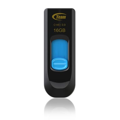 Team Group C145 lecteur USB flash 16 Go USB Type-A 3.2 Gen 1 (3.1 Gen 1) Noir, Bleu