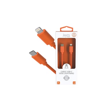 Cavo da USB-C a Lightning 3A - 1,5 metri - Collezione POP - Arancione