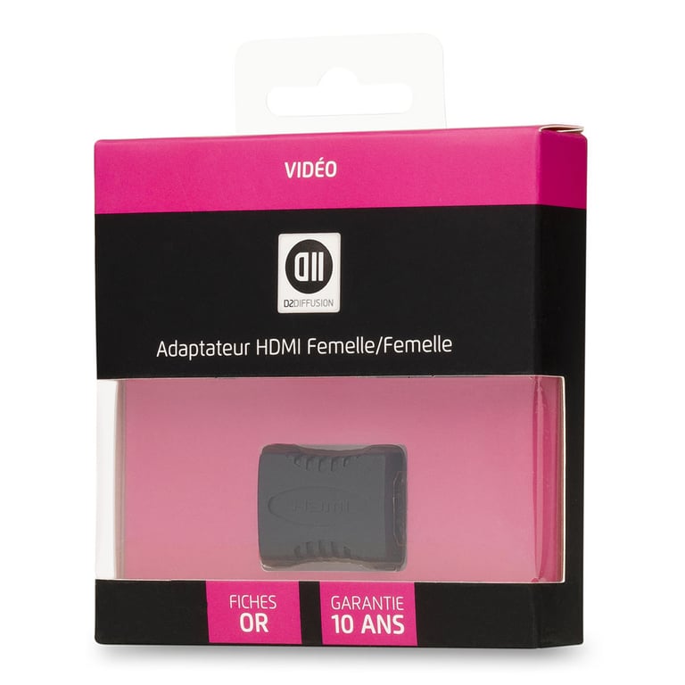 D2 Diffusion Adaptateur HDMI Femelle/Femelle