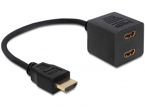 DeLOCK 65226 cable HDMI HDMI tipo A (Estándar) 2 x HDMI Negro