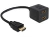 DeLOCK 65226 cable HDMI HDMI tipo A (Estándar) 2 x HDMI Negro